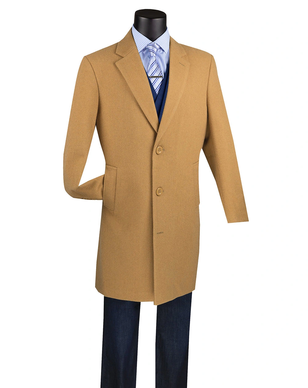 Camel Overcoat: Effortless Style for the Modern Gentleman - Sizes XL & XXL.